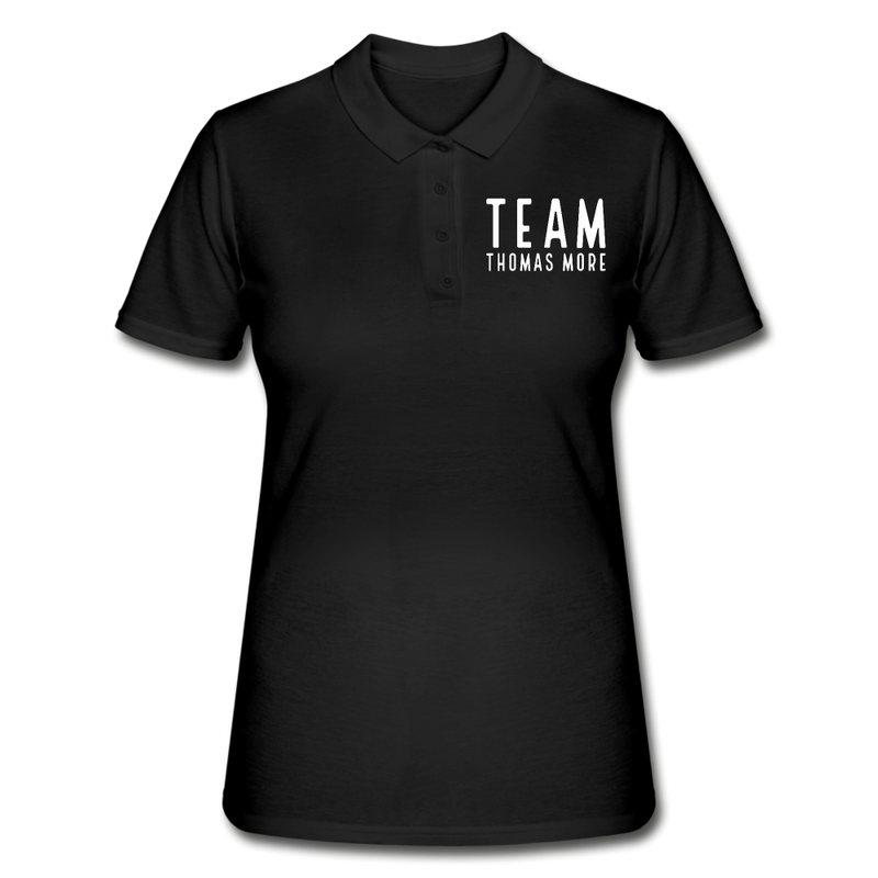 Team Thomas More - Frauen Polo Shirt - Schwarz
